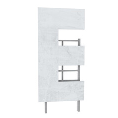 Star Hills sign letters individual 3D illustration