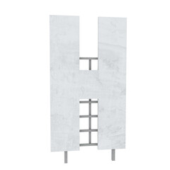 Star Hills sign letters individual 3D illustration