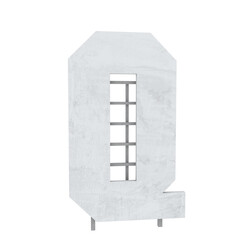 Star Hills sign letters individual 3D illustration