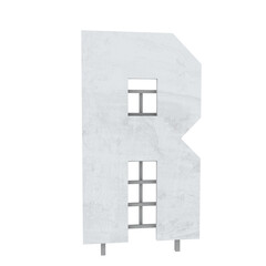 Star Hills sign letters individual 3D illustration