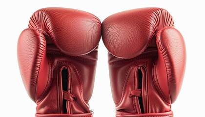 Red boxing gloves with a path for clipping
