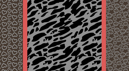 multi colored decorated hand drawn rendered traced allover ornamental base background repeat pattern geometrical texture border ethnic tribal creative Kalamkari design motif flower