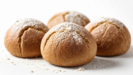 Fototapeta premium Deliciously dusted pastries ready to be savored