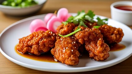  Deliciously crispy chicken wings ready to be savored