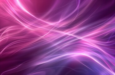 Fototapeta premium This image displays abstract pink and purple waves, creating a fluid and dreamlike visual that evokes a sense of tranquility, imagination, and serene beauty in a modern art style.