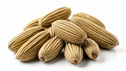 Fototapeta premium A collection of almonds in a pile