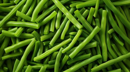 Photo of a pile of sliced green beans