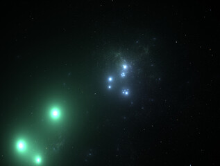 Imaginatory fractal abstract background Image