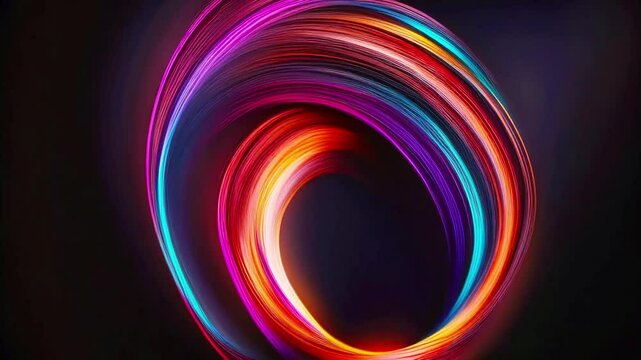 glowing infinity loop, seamless looping