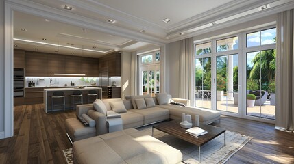 Fototapeta premium modern kitchen interior