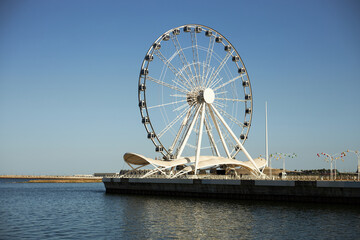 Baku Eye or Ferris Wheel. Baku, Azerbaijan