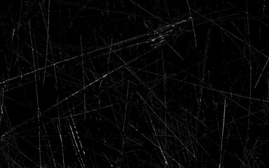 Abstract Scratched Grunge Urban Background Texture Vector. Dust Overlay Distress Grainy Grungy Effect. Distressed Backdrop Vector Illustration. Isolated Black and White Background