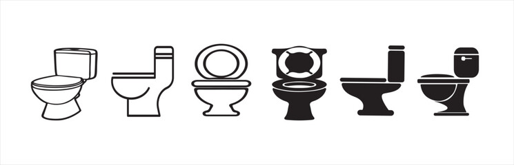 Six set toilet icon