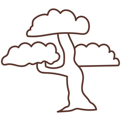 tree cartoon doodle