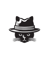 vector cat vector art,graphics cats icons set,vintage illustration cat clipart,vector cats flat style artwork design.