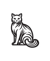 vector cat vector art,graphics cats icons set,vintage illustration cat clipart,vector cats flat style artwork design.