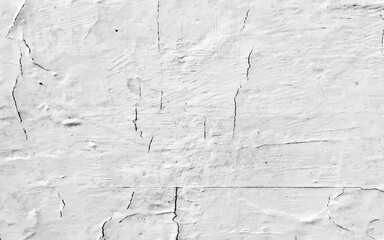 White stone marble concrete wall grunge for texture backdrop background. Old grunge textures with scratches and cracks. White painted cement wall, modern grey paint limestone texture background.