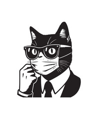 vector cat vector art,graphics cats icons set,vintage illustration cat clipart,vector cats flat style artwork design.