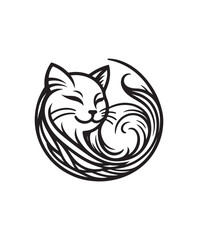 vector cat vector art,graphics cats icons set,vintage illustration cat clipart,vector cats flat style artwork design.