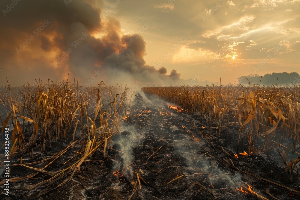 Sticker fires heavily damage crops and contribute to global warming