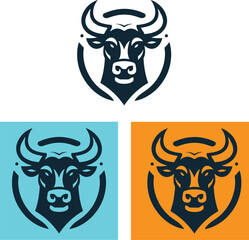 Bull Icon 2d Logo