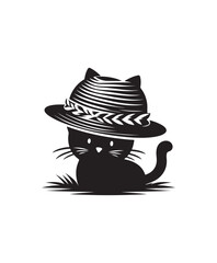 vector cat vector art,graphics cats icons set,vintage illustration cat clipart,vector cats flat style artwork design.