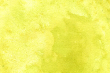 Watercolor yellow abstract background. Horizontal texture. Rhythmic arrangement of spots. Hand drawn illustration. Grunge. Stain blot splash. Aquarelle splash. Illustration for card, party design