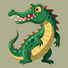 Fototapeta premium a colorful crocodile 