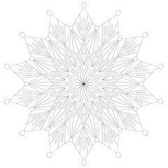 spiritual symbol round ornament