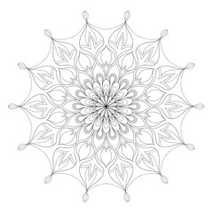 spiritual symbol round ornament