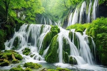 Obraz premium waterfall in the forest