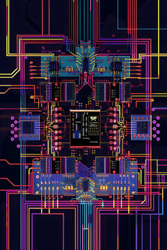 Detailed LM324 Operational Amplifier Circuit Schematic with Labelled Components