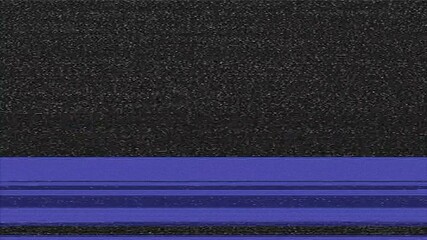 VHS Glitch Effect: Featuring Realistic Blue and Grey Noise Distortions