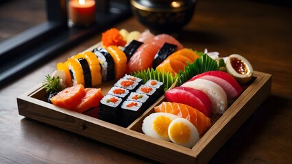 Festive Platter of Osechi Ryori for New Year Celebration