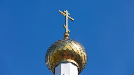 Golden dome of the Orthodox Church.