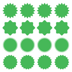 Starburst icon. starburst badge sticker icon , sale or price tag sticker, retro stars icon