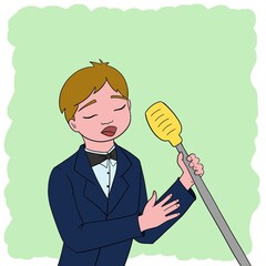 The child chooses his future profession. What does he want to be when he grows up?