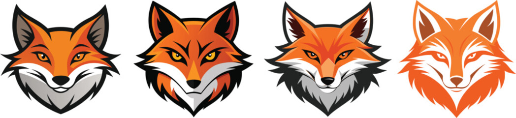 Fox head  vector illustration