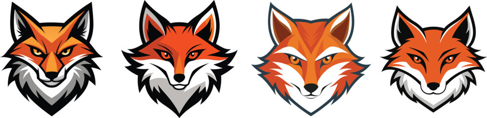 Fox head  vector illustration
