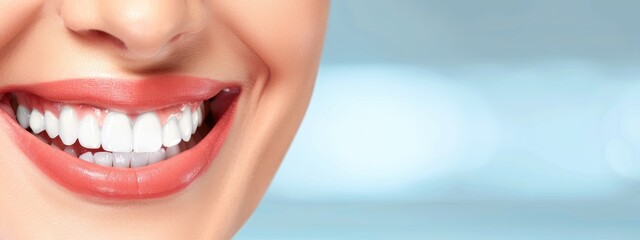 Obraz premium Happy Woman with Perfect White Teeth