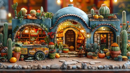 Fototapeta premium Futuristic urban rooftop garden restaurant where chef create seasonal dish rooftop grown ingredient craft cocktail panoramic city view depicted hyper realistic detail against backdrop of urban