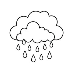 Raindrops Weather Clipart vector