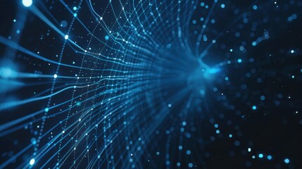 Abstract Digital Network Visualization