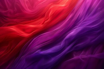 Obraz premium Flowing red and purple fabric, symbolizing elegance and movement in a vibrant, artistic visual