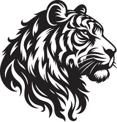 tiger head vector illustration mascot logo 