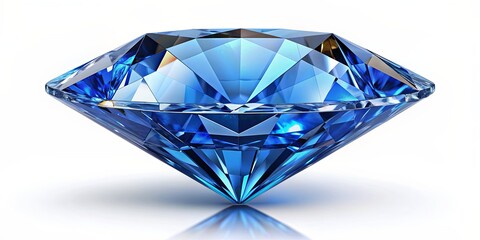 Blue Diamond Gemstone 3D Render, gem, diamond, jewel, sapphire