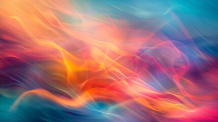 Abstract Flowing Lights - Colorful, Blurry,  Abstract, Background, Flowing, Motion, Blur