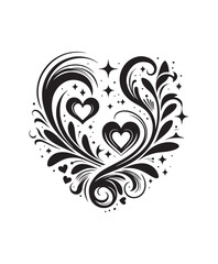 vector love hard vector art,graphics love hards icons set,vintage illustration love hard clipart,vector love hards flat style artwork design