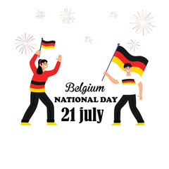 Belgium National Independence Day On 21 July. Belgium National Day.