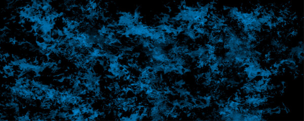 Abstract blue watercolor splash stroke background, Old wall painted with blue paint. Abstract cloud and vapor texture background. Navy blue atmospheric and mystic smoke background.